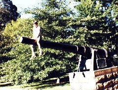 Katherine (Kat) McDougal Wheeler McCandless; Cornell Family Day Trips cannon